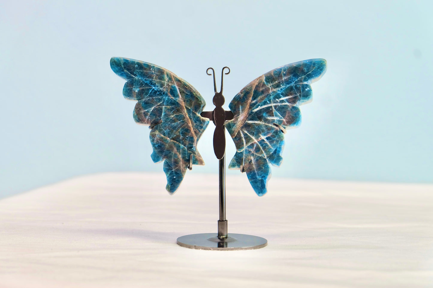 Butterfly from Blue Apatite