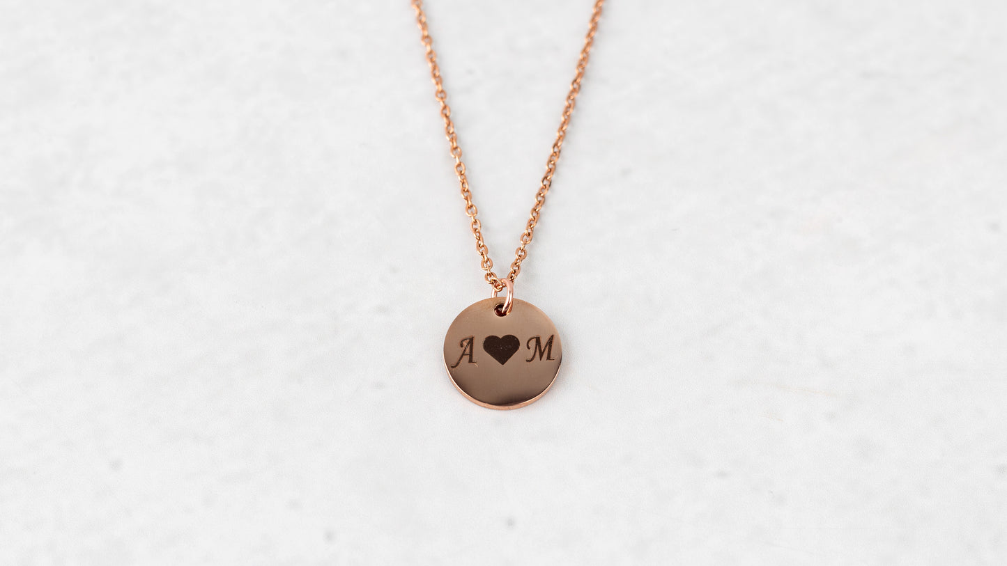Rose gold verižica mini krogec