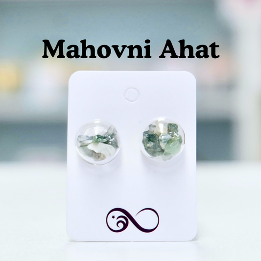 Uhani - Mahovni Ahat