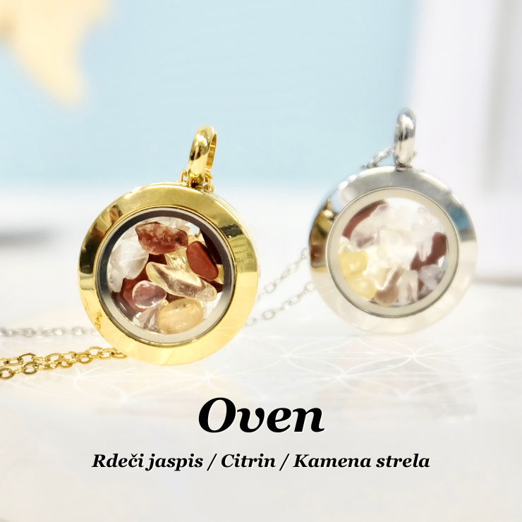 Crystal necklace for Aries