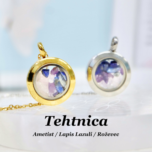 Verižica s kristali za horoskopski znak - Tehtnica