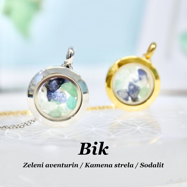 Verižica s kristali za horoskopski znak - Bik