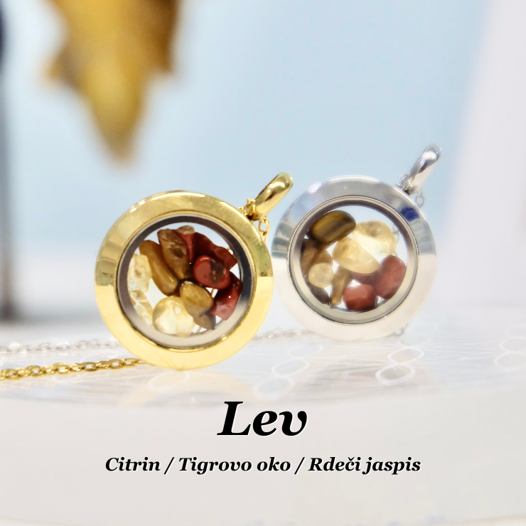Verižica s kristali za horoskopski znak - Lev