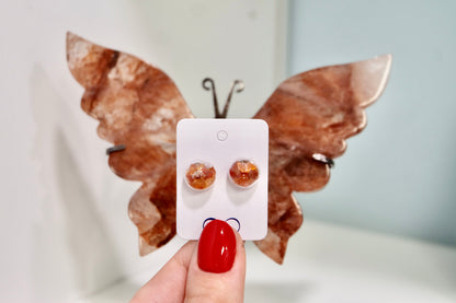 Carnelian Crystal Earrings
