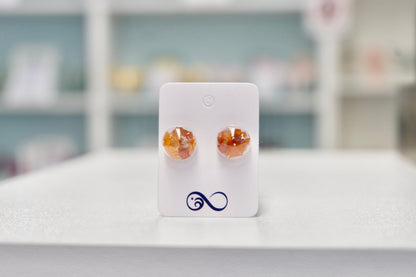 Carnelian Crystal Earrings