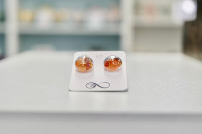 Carnelian Crystal Earrings