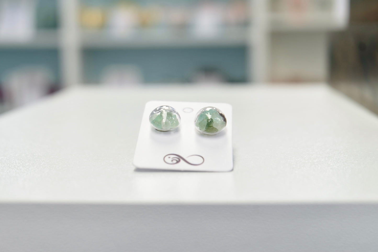 Uhani - Zeleni Aventurin