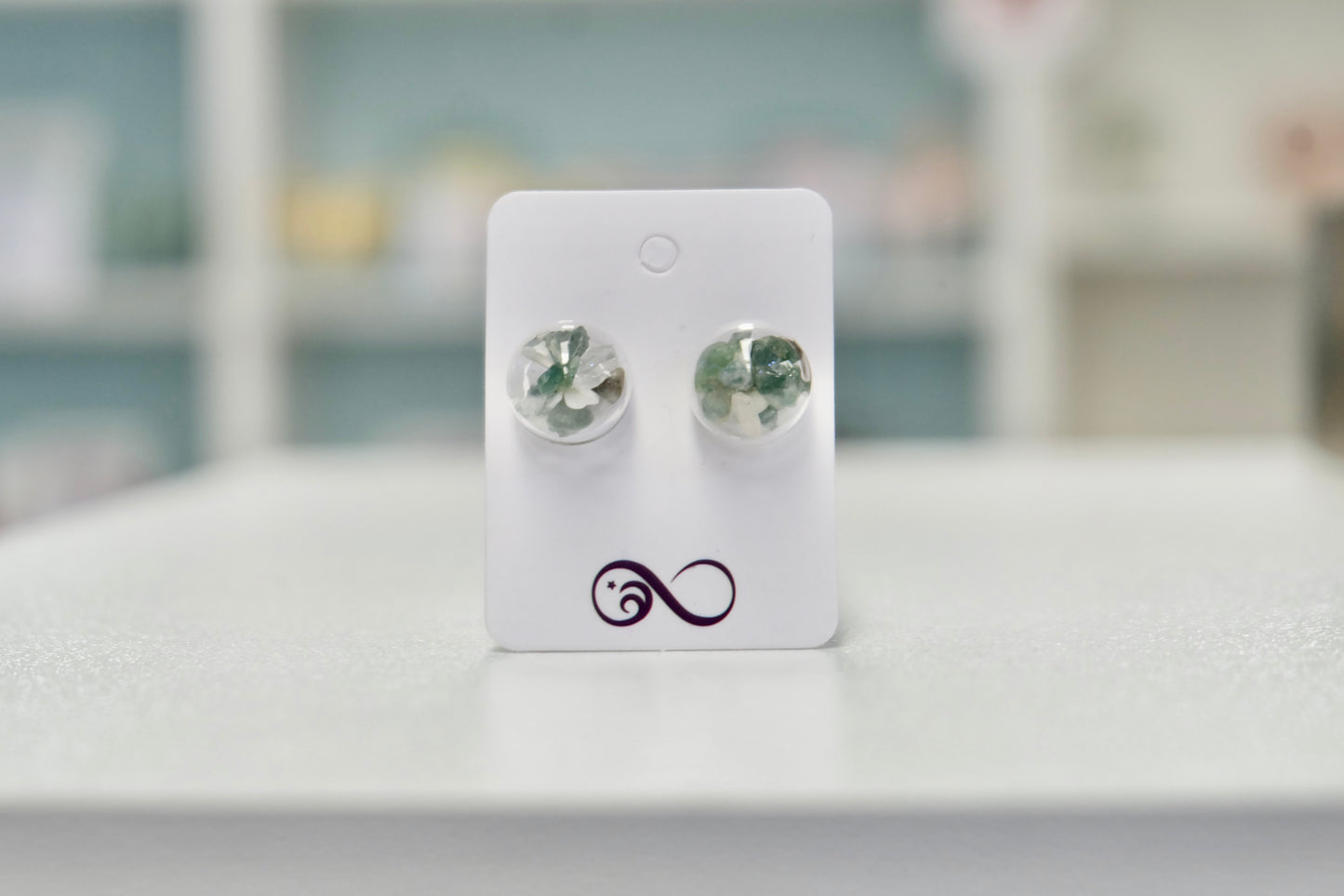 Uhani - Mahovni Ahat