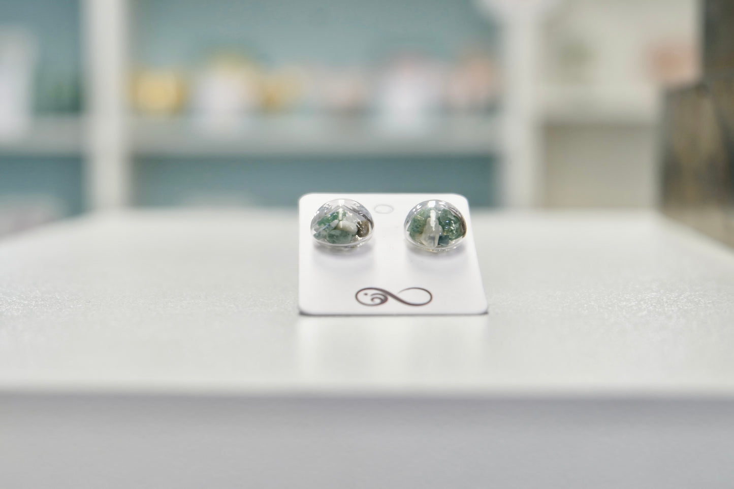 Uhani - Mahovni Ahat