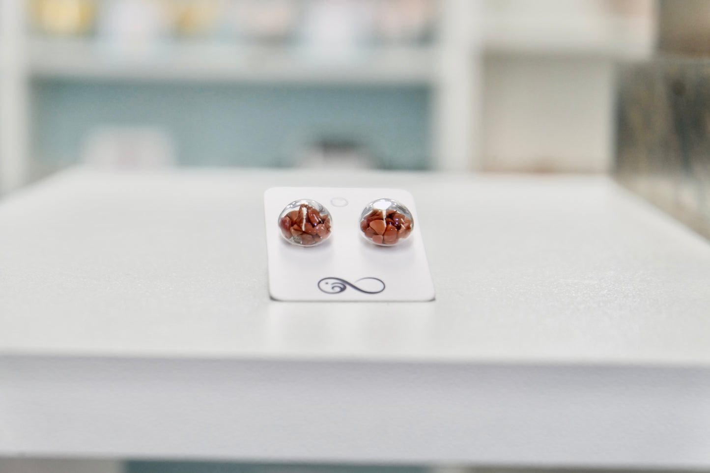 Red Jasper Crystal Earrings