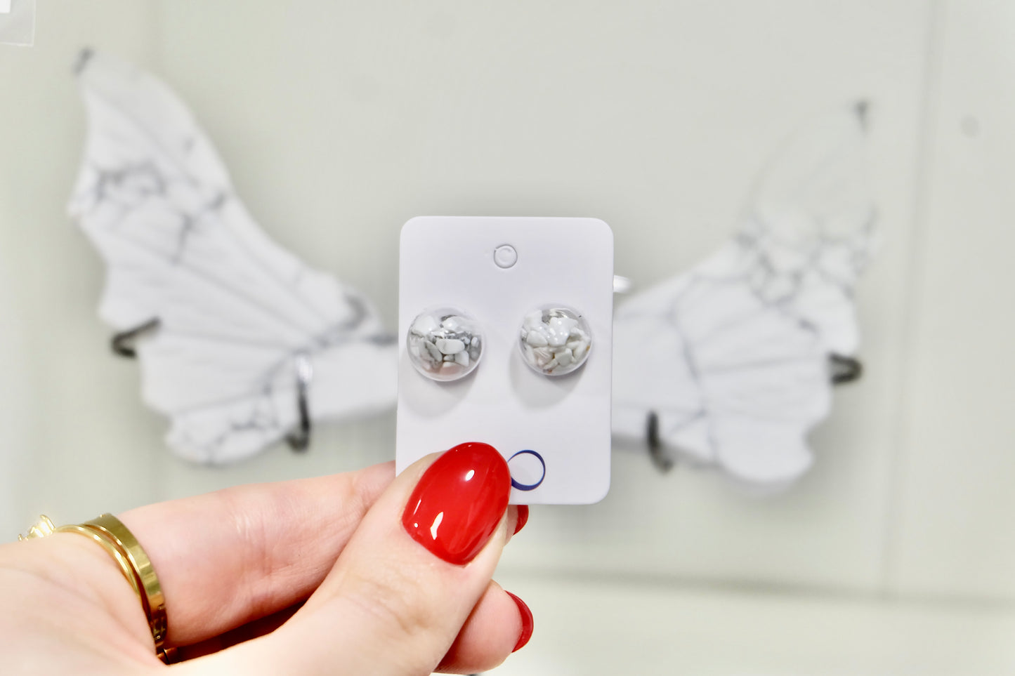 Howlite Crystal Earrings