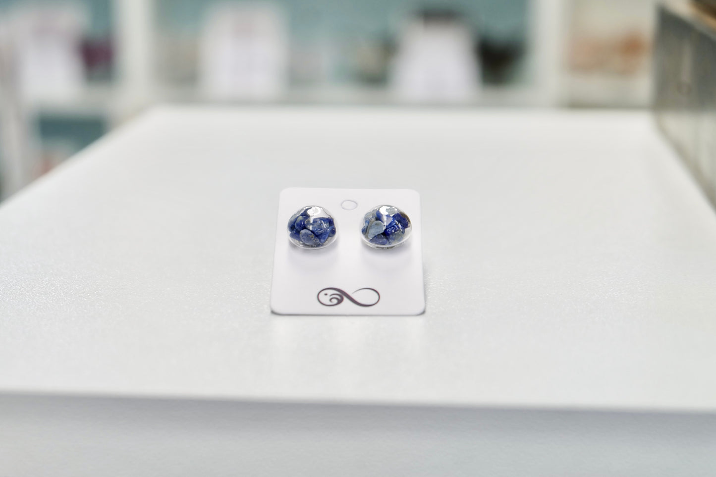 Lapis Lazuli Crystal Earrings