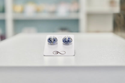 Sodalite crystal earrings