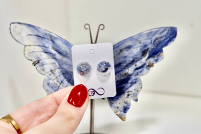 Sodalite crystal earrings