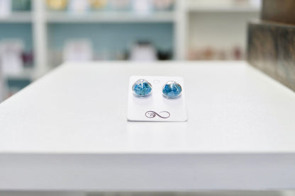 Uhani - Modri Apatit