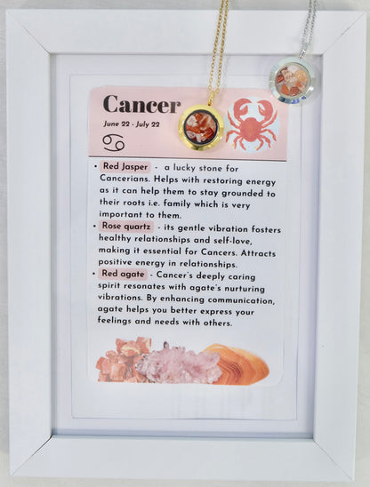 Verižica s kristali za horoskopski znak - Rak