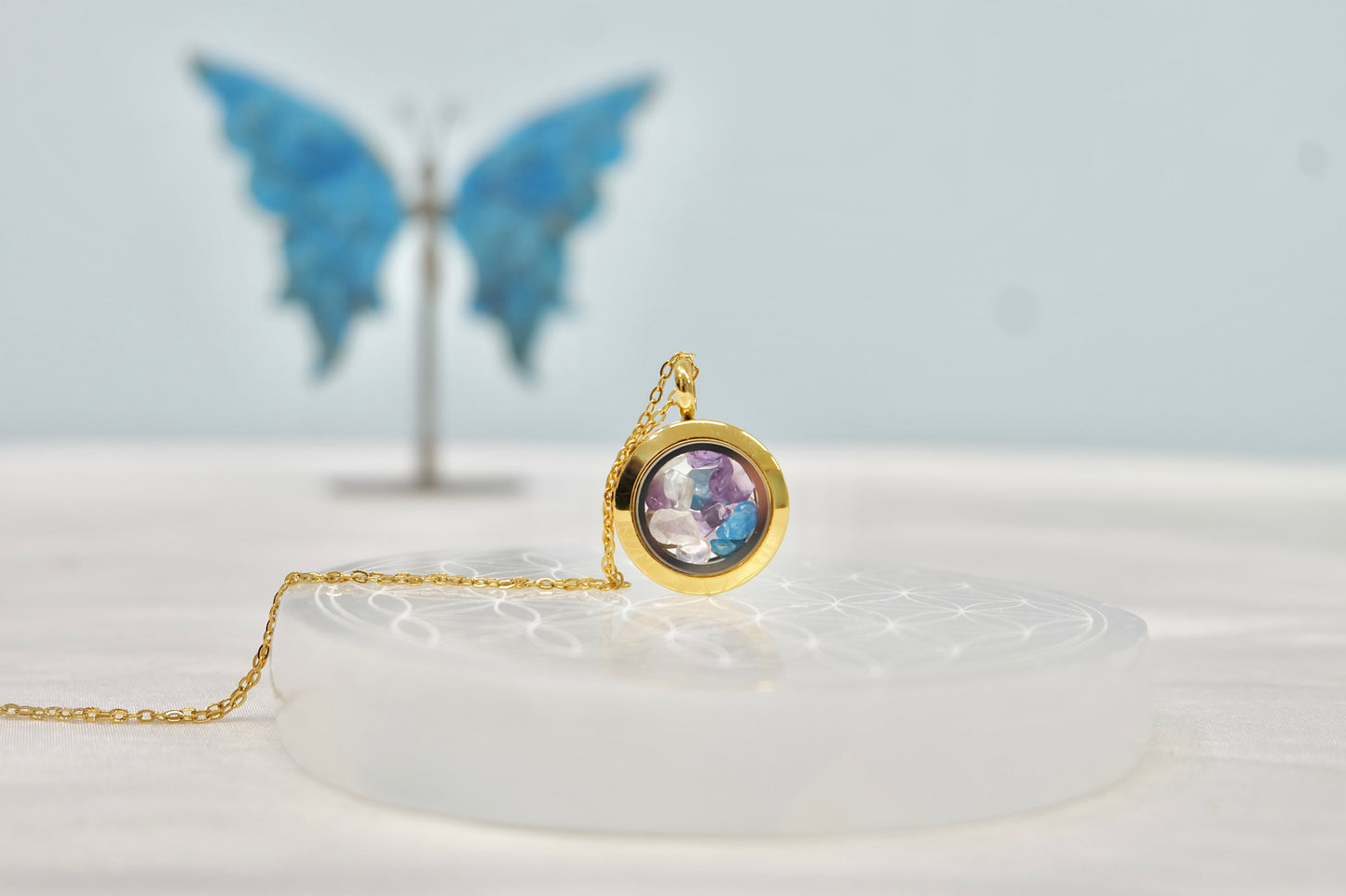 Verižica s kristali za horoskopski znak - Vodnar