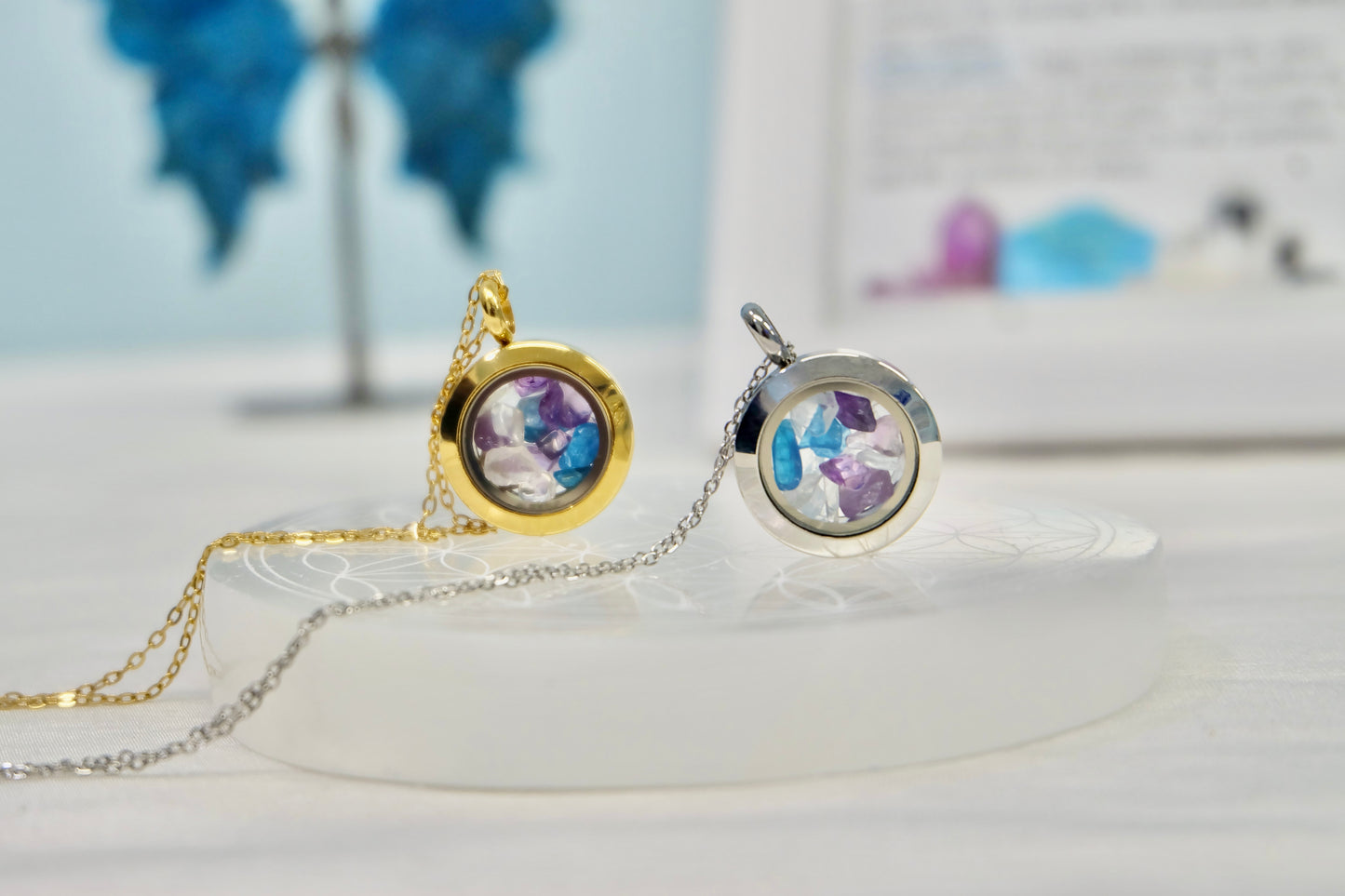 Verižica s kristali za horoskopski znak - Vodnar