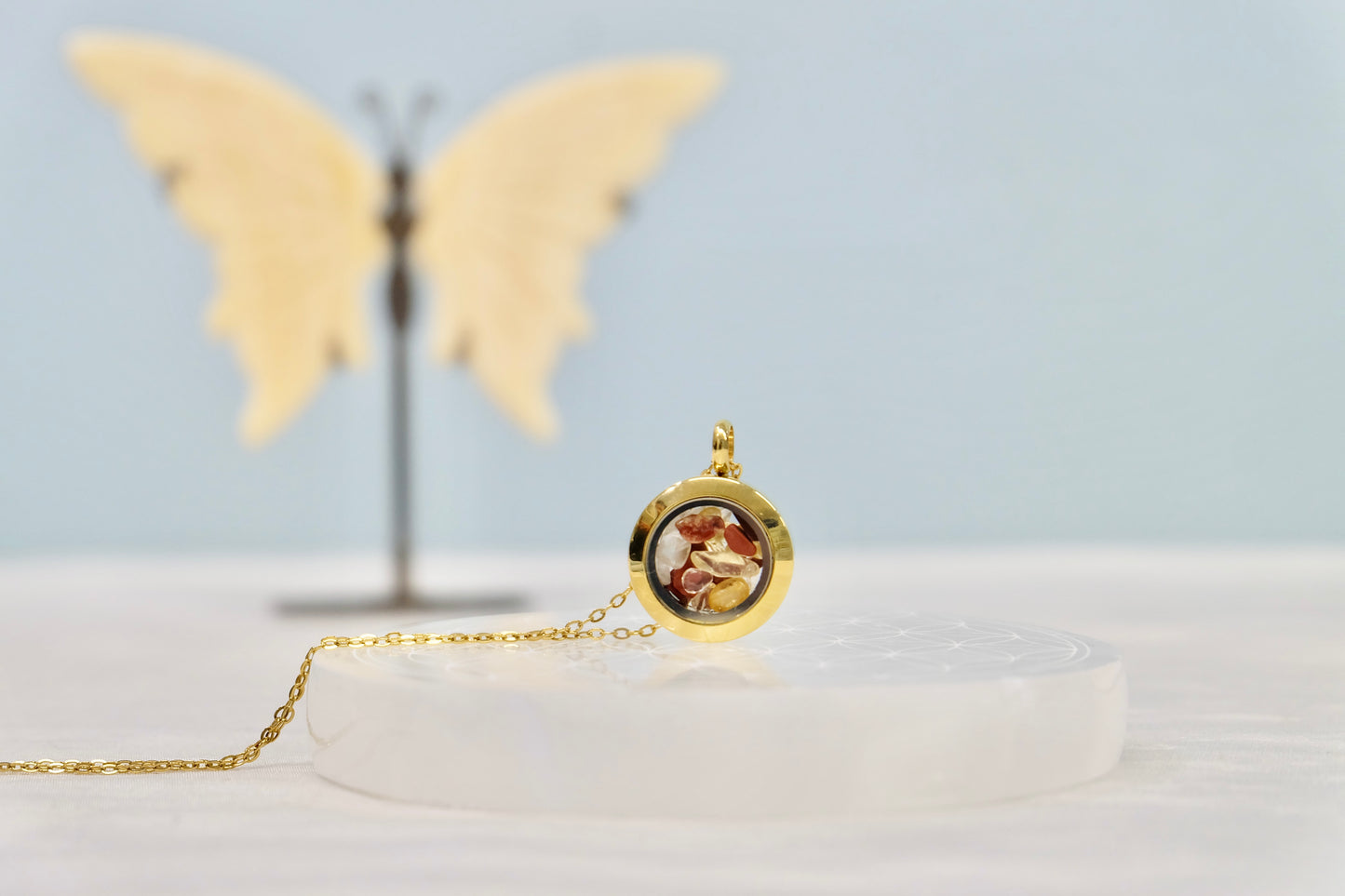 Crystal necklace for Aries