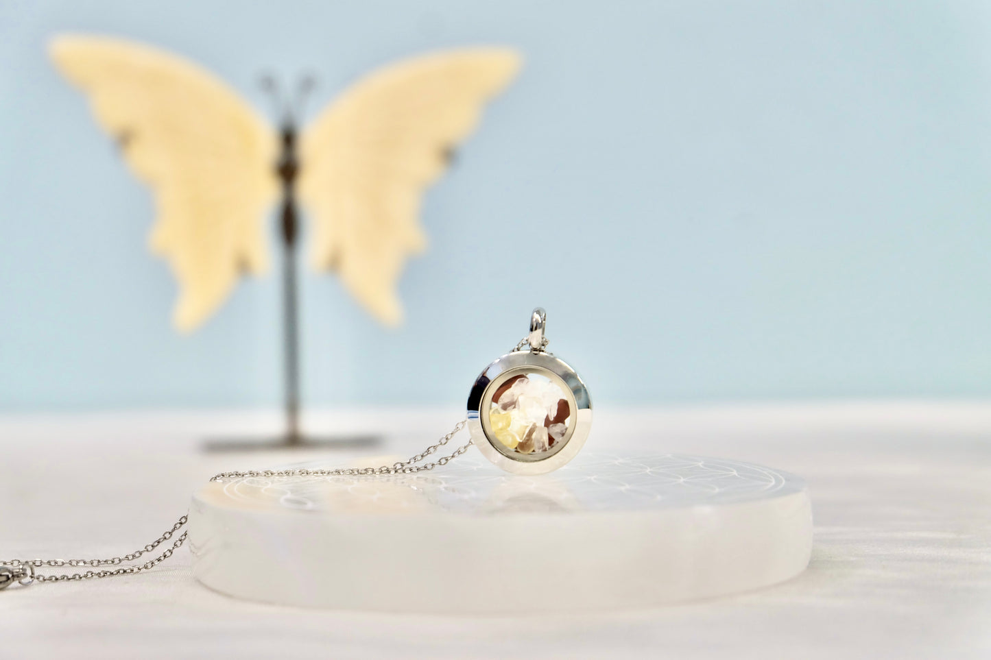 Crystal necklace for Aries