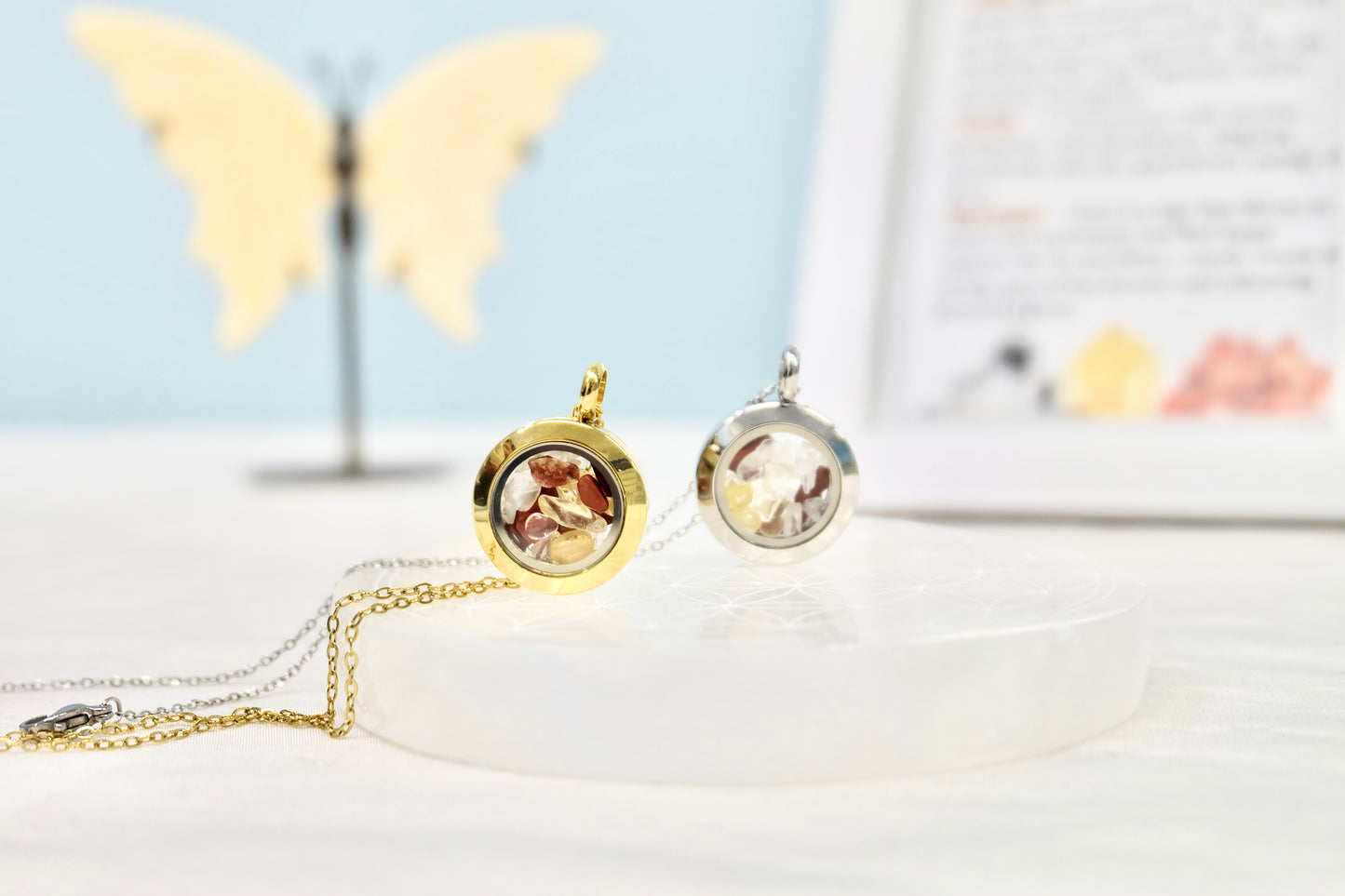 Crystal necklace for Aries