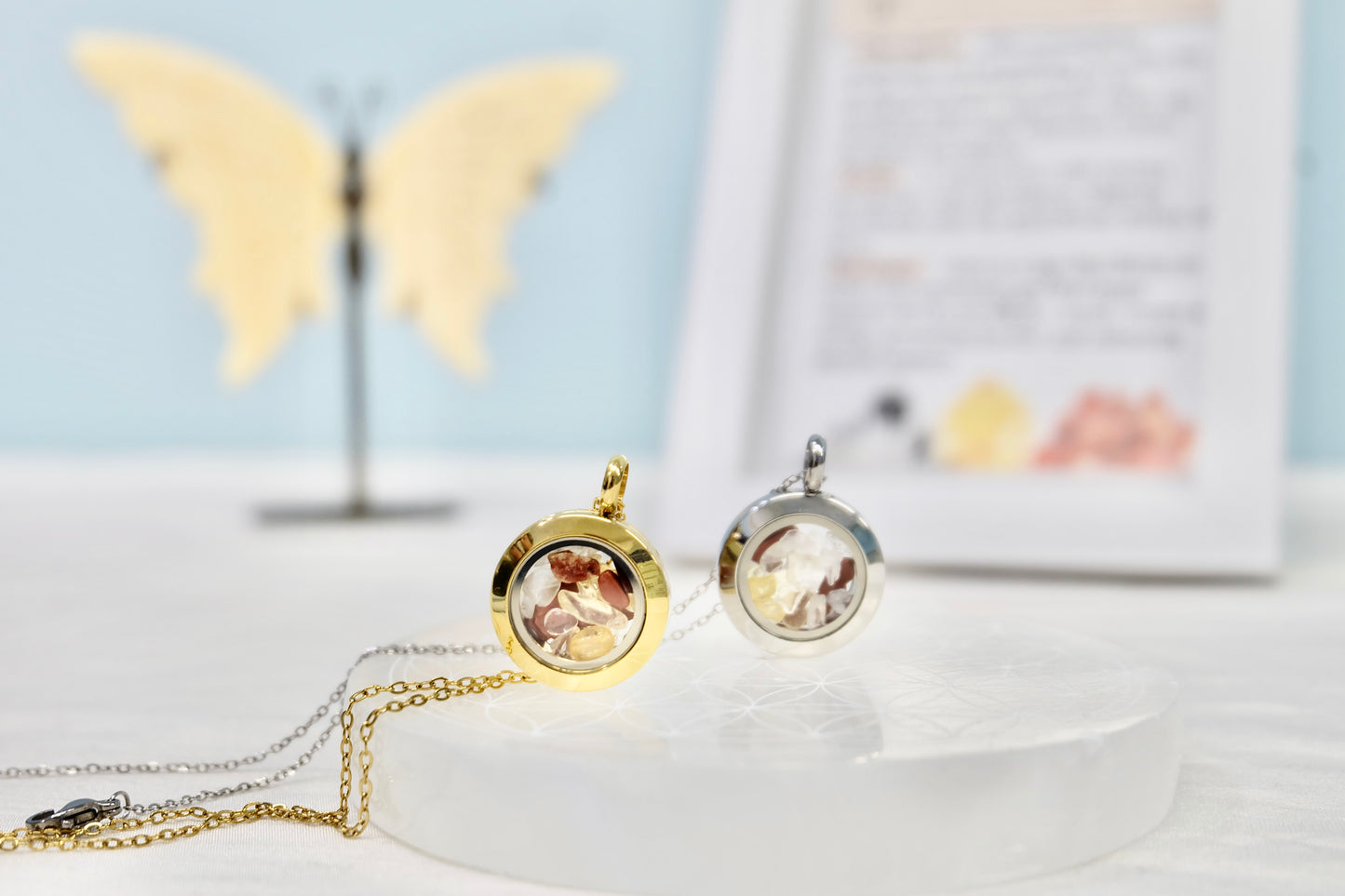 Crystal necklace for Aries