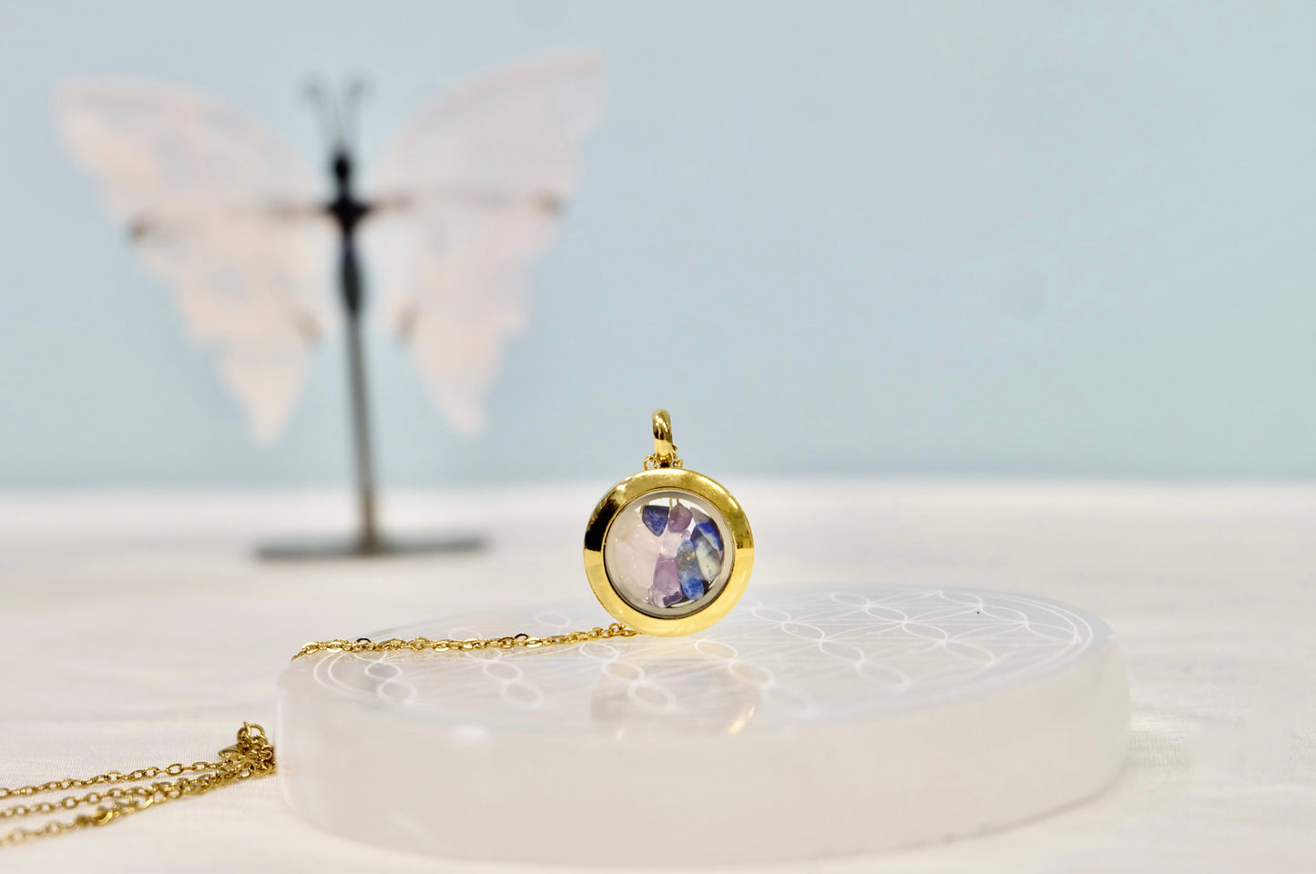 Verižica s kristali za horoskopski znak - Tehtnica