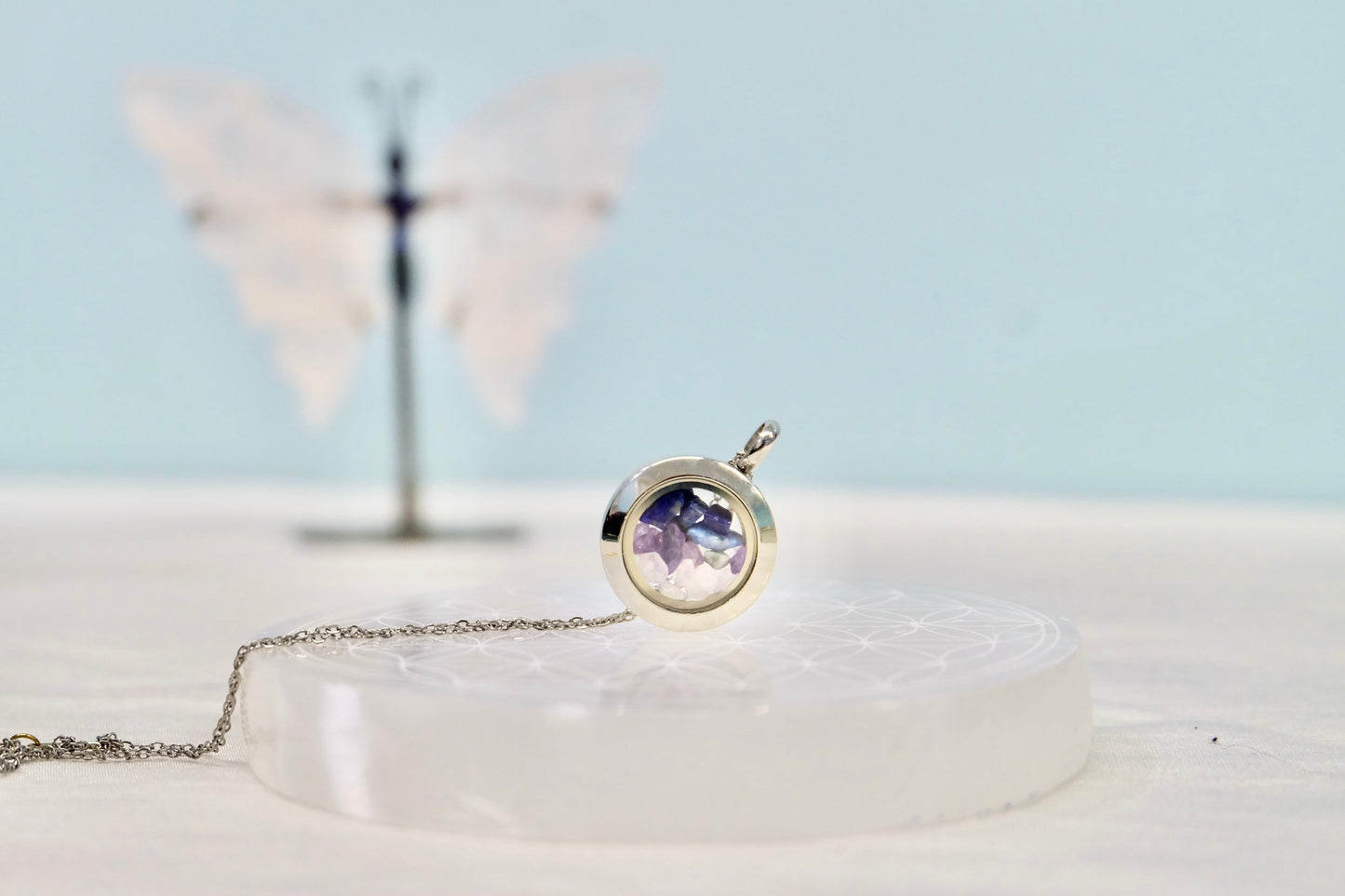 Verižica s kristali za horoskopski znak - Tehtnica