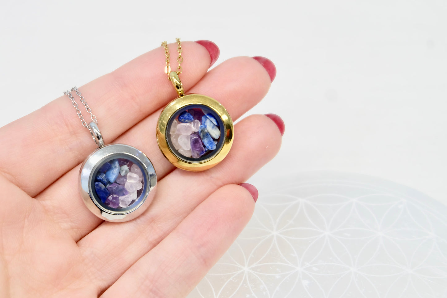 Verižica s kristali za horoskopski znak - Tehtnica