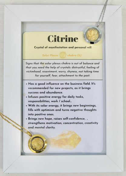 Necklace with Citrine