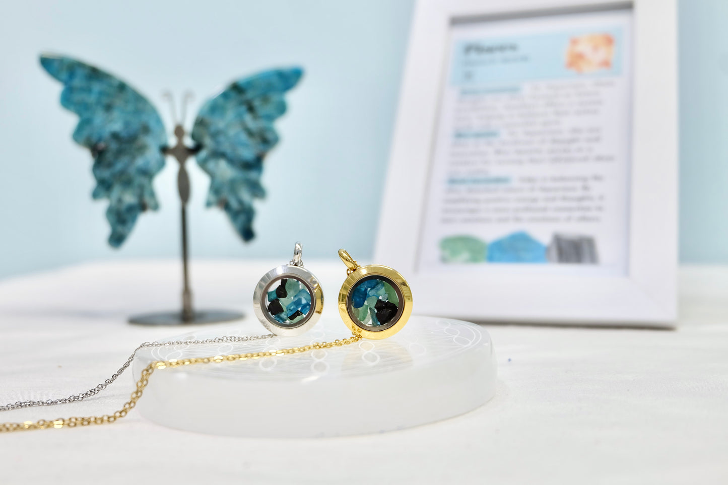 Verižica s kristali za horoskopski znak - Ribi