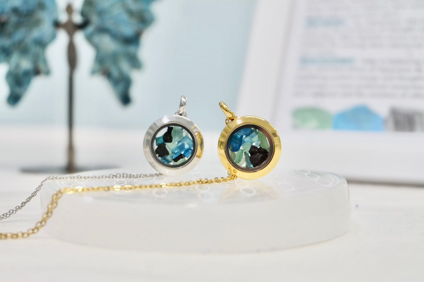 Verižica s kristali za horoskopski znak - Ribi