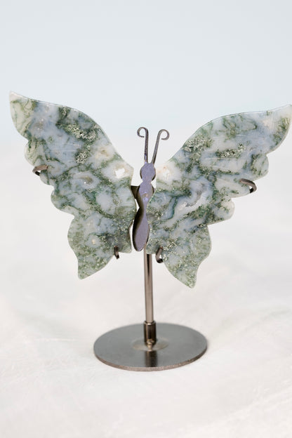 Butterfly from Moss Agate