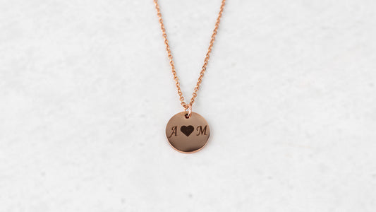 Rose gold verižica mini krogec