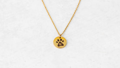 Gold chain mini circle
