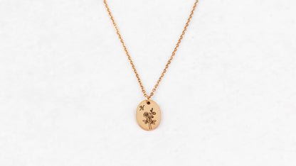 Verižica rose gold mini oval