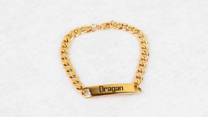 Men's gold plate bracelet XXL