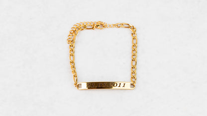 Men's gold plate bracelet L