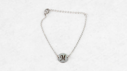Silver circle bracelet