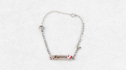 Silver children's unicorn bracelet
