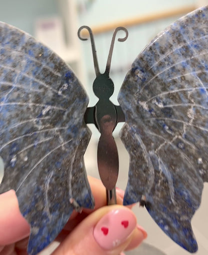 Butterfly made of Lapis Lazuli